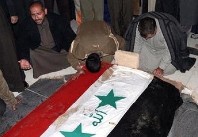 صور دفن صدام